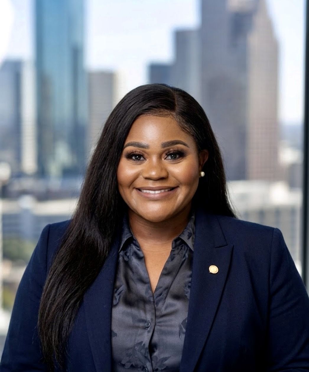 Maryann Chitseko in a navy blazer